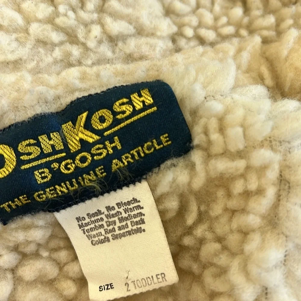 Oshkosh vintage Sherpa lined corduroy jacket